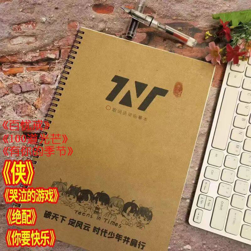 TNT时代少年团字帖歌词本周边同款情书翩翩体学生字帖女生小清新