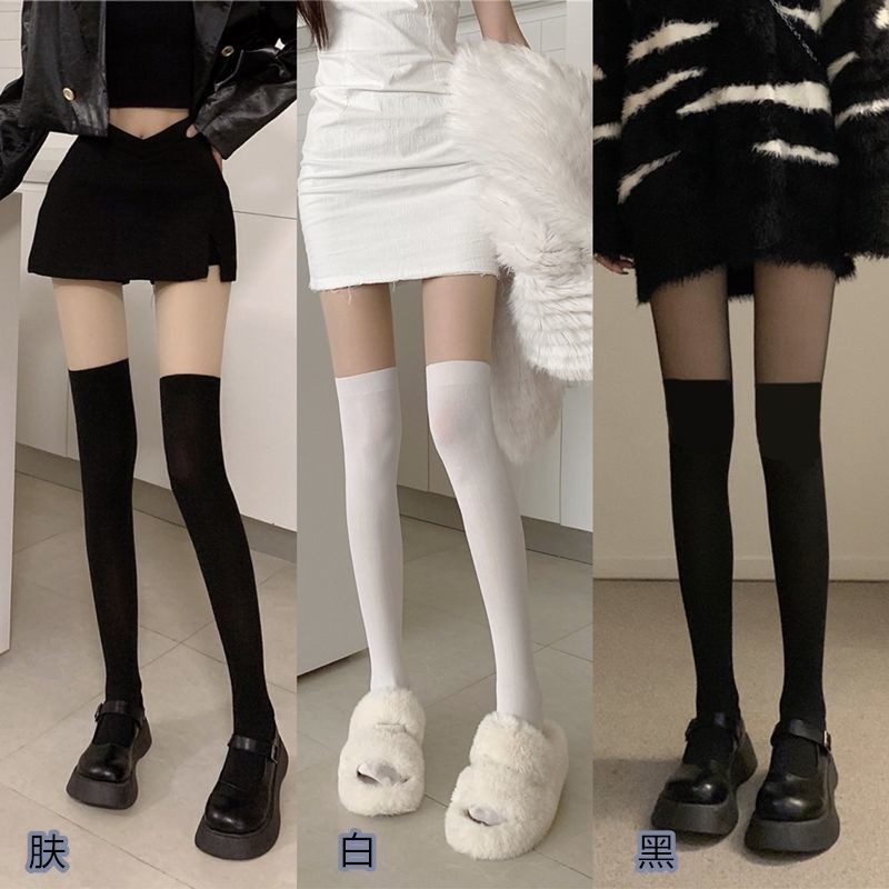 日系jk假小腿袜子女春夏季薄款