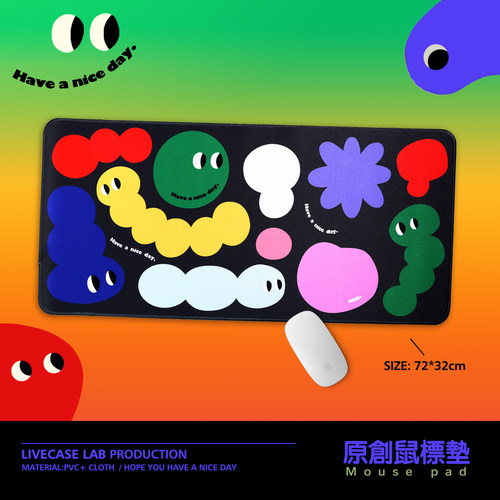 LIVECASE布艺大号几何鼠标垫