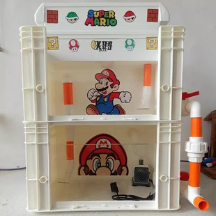 双层新款 可视周转箱龟缸鱼缸客厅阳台懒人网红乌龟缸乌龟专用缸