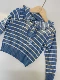 Y077 ｜ Raye Ciel Синий и белый полосатый топ 50 хлопок 50 Madale