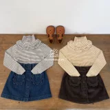 Трикотажный свитер, базовый жилет, кардиган, штаны, (в наличии на складе), высокий воротник