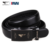 牛皮带女款 自动扣裤 带 正品 饰韩版 时尚 装 细窄 七匹狼女士真皮腰带