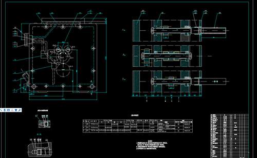 汽缸盖零件多轴钻孔组合机床设计2D图机械CAD+说明图纸