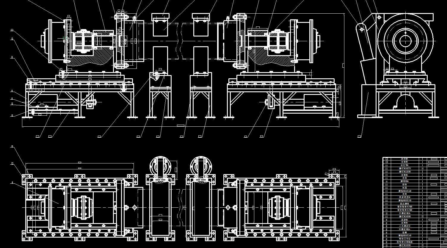 螺纹套管密封试压装置设计2d图机械cad素材