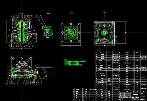 回转刀架机电系统设计2D图机械CAD+说明图纸