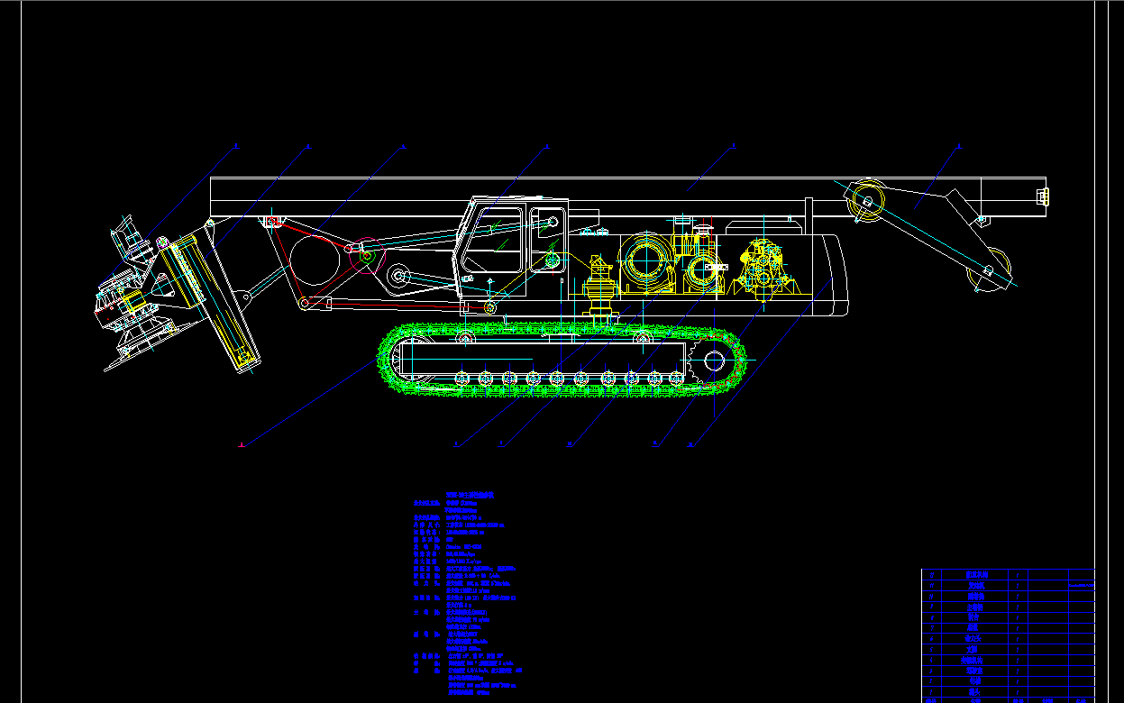 SWDM20旋挖钻机液压系统设计2D图机械CAD图纸