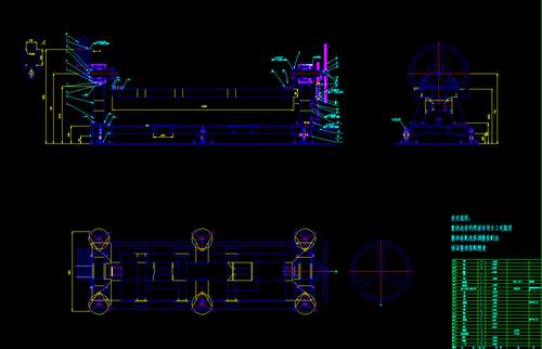 一种焊接设备翻转机构设计2D图机械CAD+说明图纸