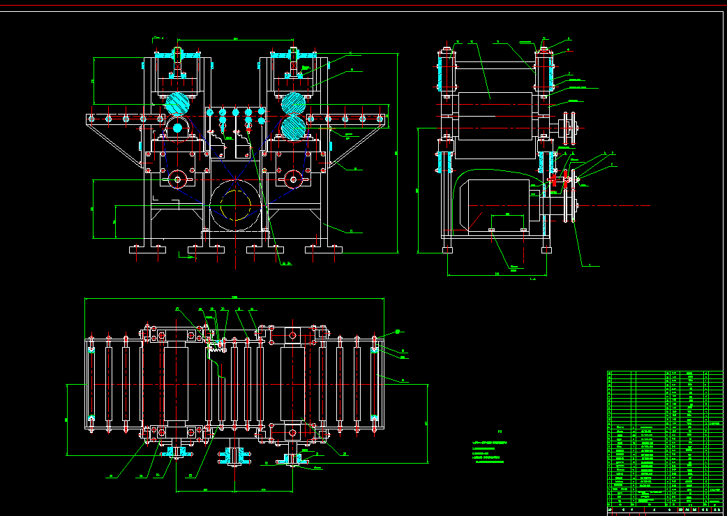 200-2型钢塑自动分离机的设计2d图机械cad素材