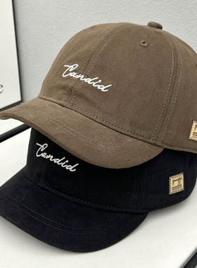 2025新款短帽檐韩版棒球帽男百搭软顶情侣鸭舌帽女春夏遮阳帽防晒