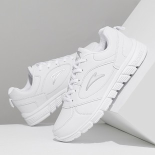 清仓＞春季 皮面防滑跑步鞋 透气网面运动鞋 休闲小白鞋 女 男士 ＜白鞋