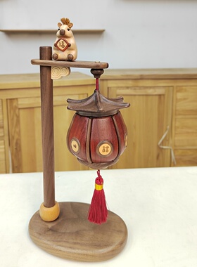 午福临门马年祈愿宫灯摆件送礼