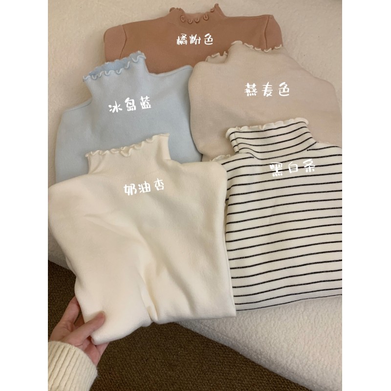 YOULI尤梨韩系复古高领打底衫女秋冬季加绒修身显瘦长袖T恤针织衫,女装/女士精品,毛针织衫,淘宝优惠券,粉丝福利购,淘宝优惠卷