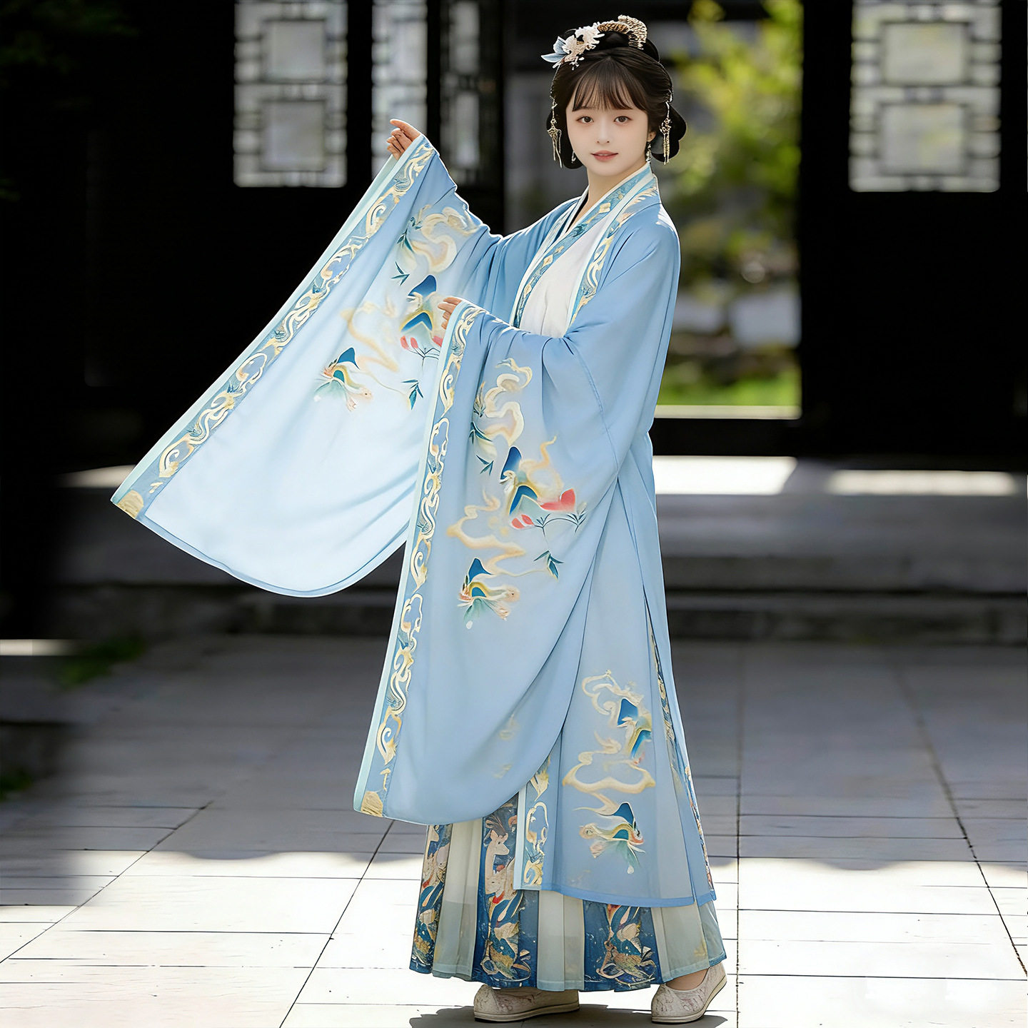 宋制汉服女款成人原创齐腰襦裙魏晋风2026新款春夏季古风仙气日常