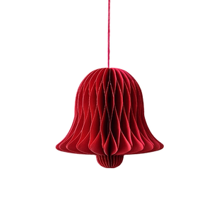 诺琪2026新年装饰品折纸灯笼铃铛吊饰春节盆栽发财树冬青银柳挂件