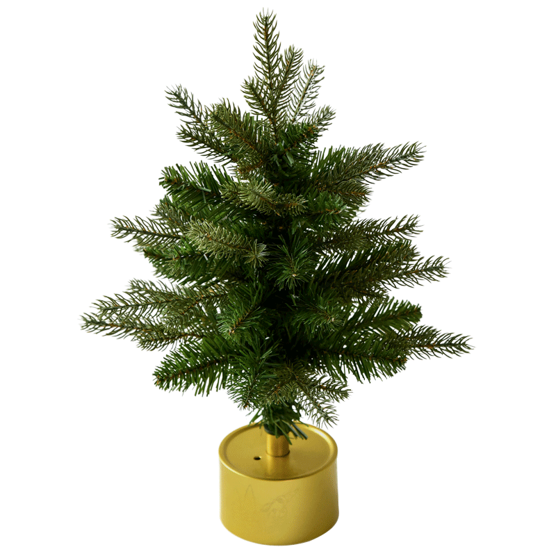 NUCHI旋转音乐圣诞树桌面摆件