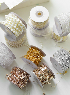 诺琪圣诞圆形串串珠链圣诞树装饰DIY布置圣诞节装饰雪花星星挂饰