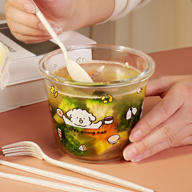 可微波炉加热玻璃饭盒水果保鲜盒