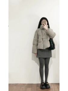 短款羽绒服女冬季2023年新款高级感超好看时尚面包服设计感小个子