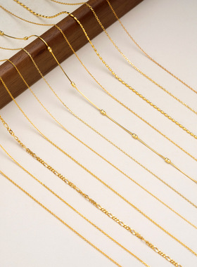 925纯银项链十字链车花字母链闪o链跨境diy裸链男女可用配链