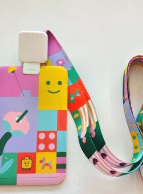 LEGO乐高卡包套装工牌门禁校园学生证公交卡行李牌卡套卡包