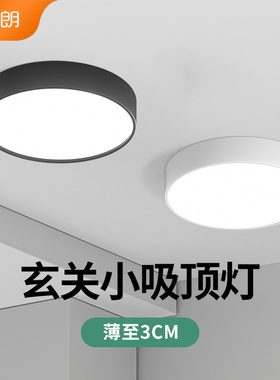 吊顶天花板灯过道灯走廊灯现代简约阳台圆形led小吸顶灯玄关入户
