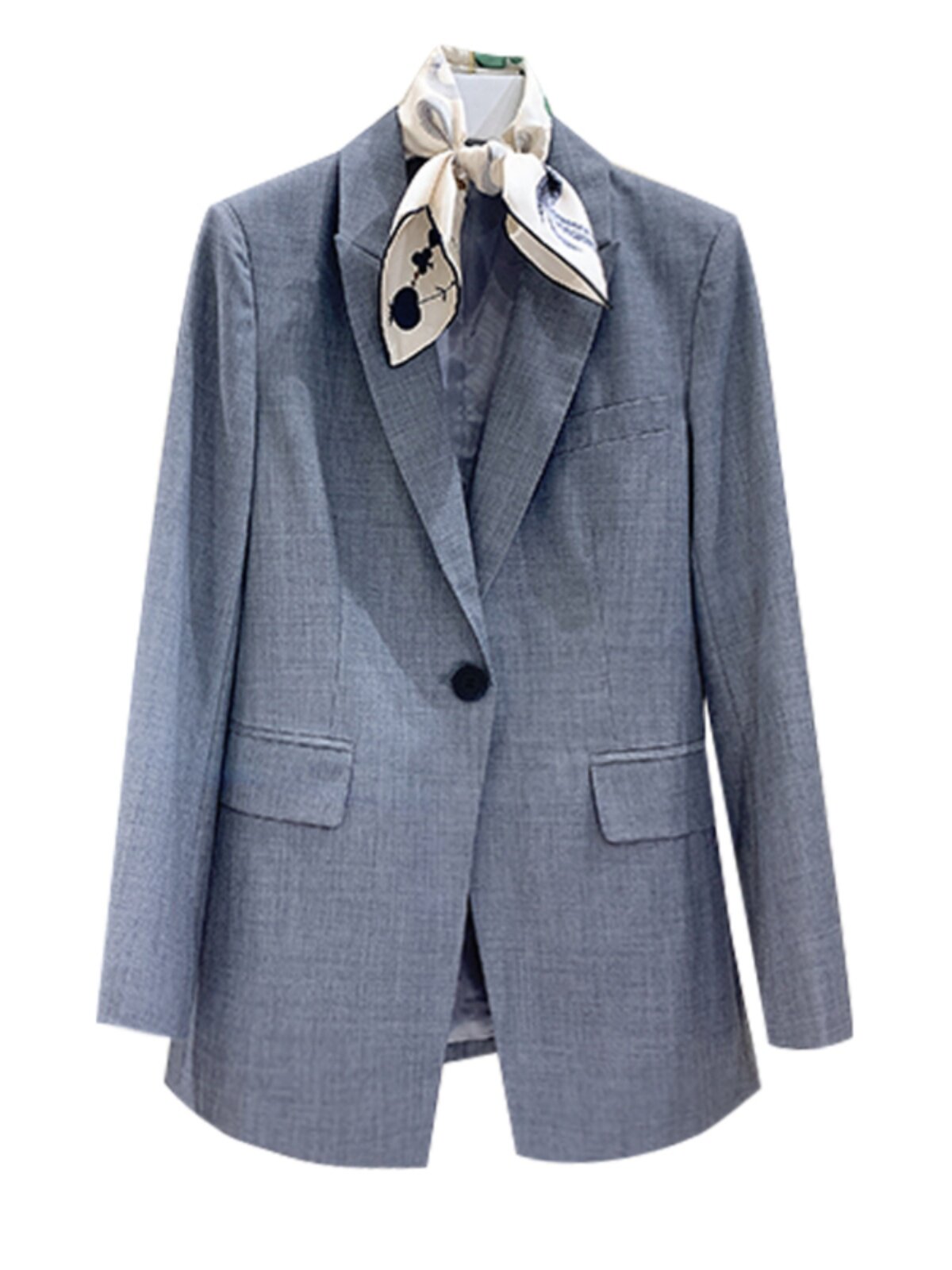 EARLY AUTUMN WOMENS 2024 NEW WORSTED WOOL BLAZER WOMENS SKINNY GRAY SUIT WOMENS PROFESSIONAL SUIT TOP