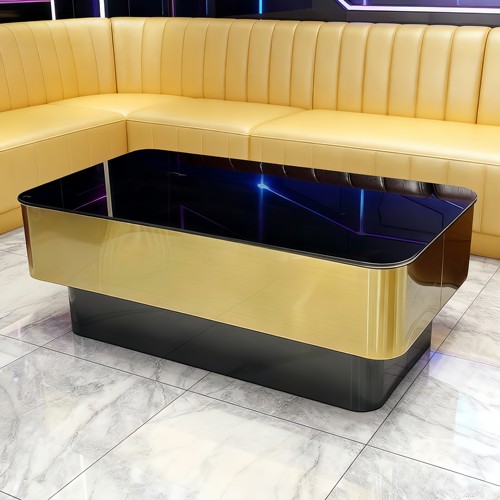 KTV发光双层钢化玻璃茶几