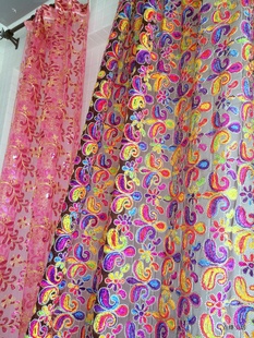 霓彩东南亚波西米亚印度泰国摩洛哥异域风客厅定制成品透光窗纱