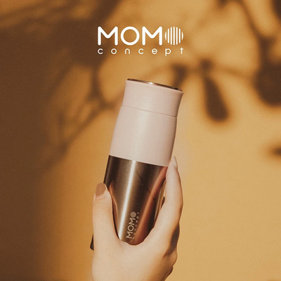 日本MOMO咖啡保温杯女生高颜值便携随行316不锈钢男士保冷水杯子