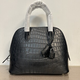 2025鳄鱼皮 尼罗 真皮贝壳包24公分单肩斜挎手拎包新款时尚优雅