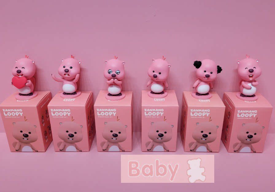 现货韩国代购正品玩具玩偶pororo的好朋友露比女生卡通摆件盲盒