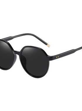 黑色复古风太阳眼镜小红书同款