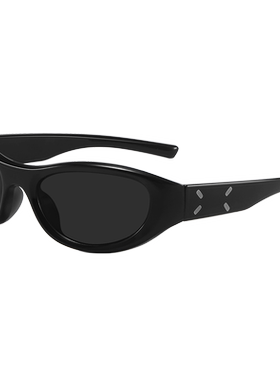 高级感墨镜猫眼凹造型复古女