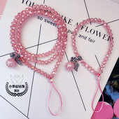 新品 工作牌挂脖绳饰品挂链毛衣链手腕吊绳通用 水晶手机挂绳挂脖