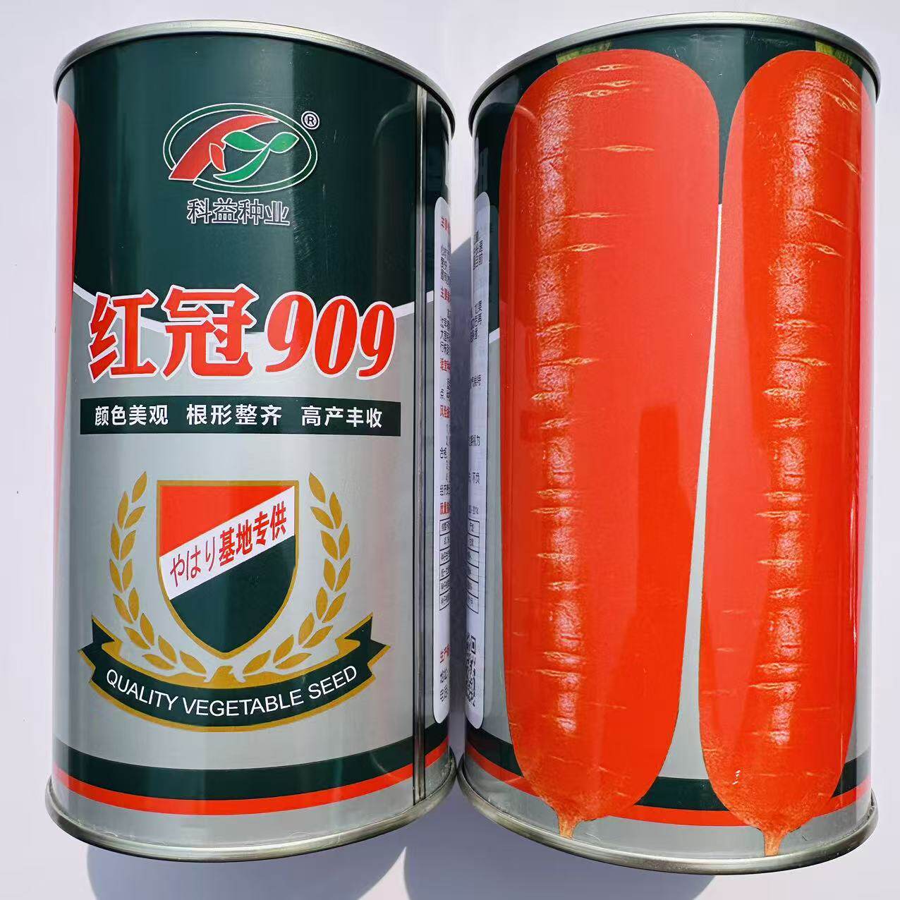 红冠909改良三红胡萝卜种子红皮红瓤品质好胡萝卜种籽春秋季播种