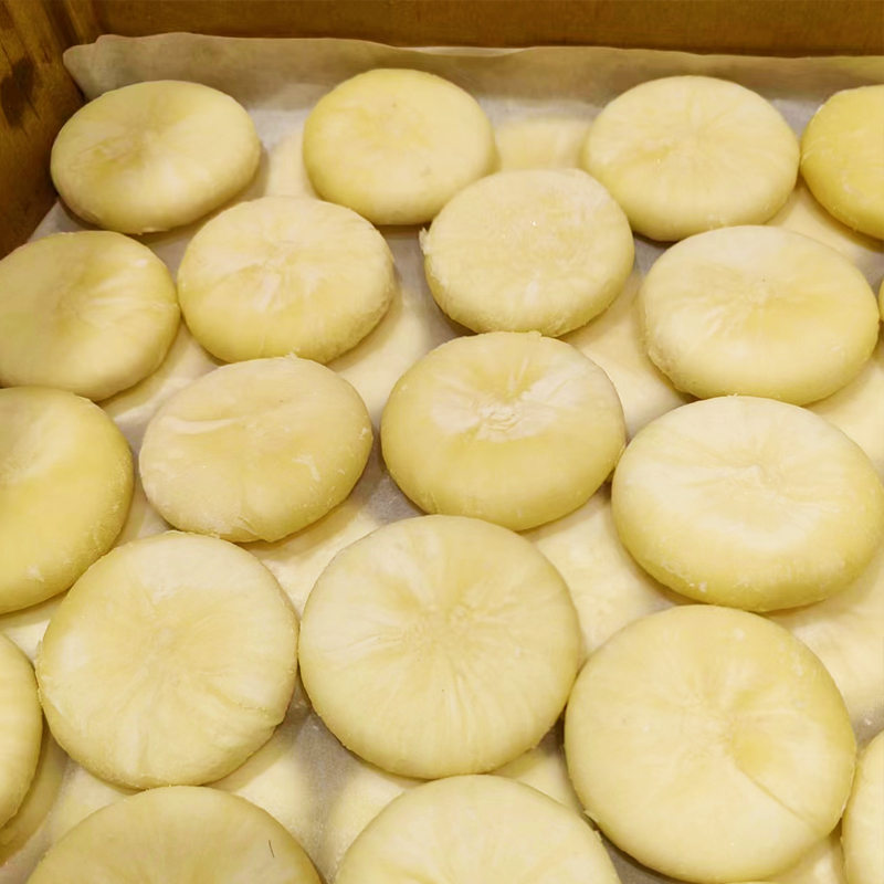 冷冻绿豆板栗饼半成品35g*48个正宗手工酥饼生胚家用烤箱烘焙小吃