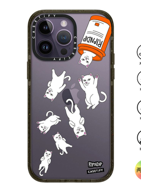 香港代购Casetify 白色猫咪适用iPhone16/15/14/13/12/Pro/Max手机壳