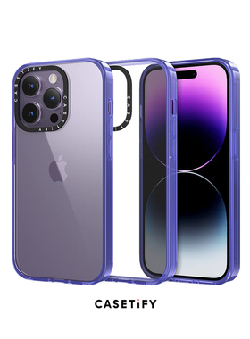 香港代购Casetify 全新透明薄款紫色黑色适用iPhone14/13/12/PM