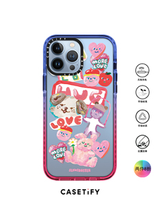 香港代购 Pro 韩国公仔插画粉色爱心适用iPhone15 Max Casetify