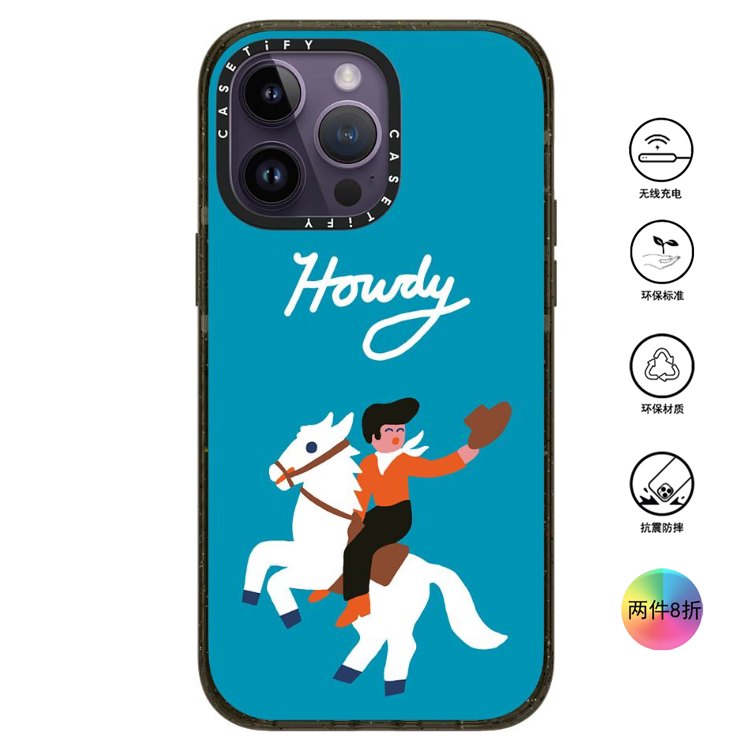 香港代购Casetify 牛仔-马 适用苹果手机iPhone17/16/15/14/13/12/Pro/Max手机壳
