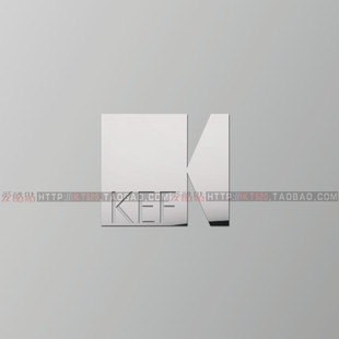 英国KEF标志金属贴 音箱功放logo 贴纸 用于个人DIY标志 发烧音频