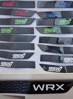 08-14 15-18 适用于斯巴鲁WRX STI翼子板标 改装侧标车身贴标
