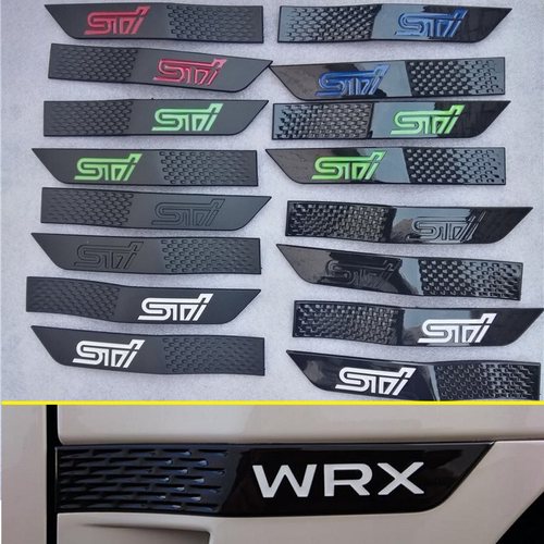 08-14 15-18 适用于斯巴鲁WRX STI翼子板标 改装侧标车身贴标