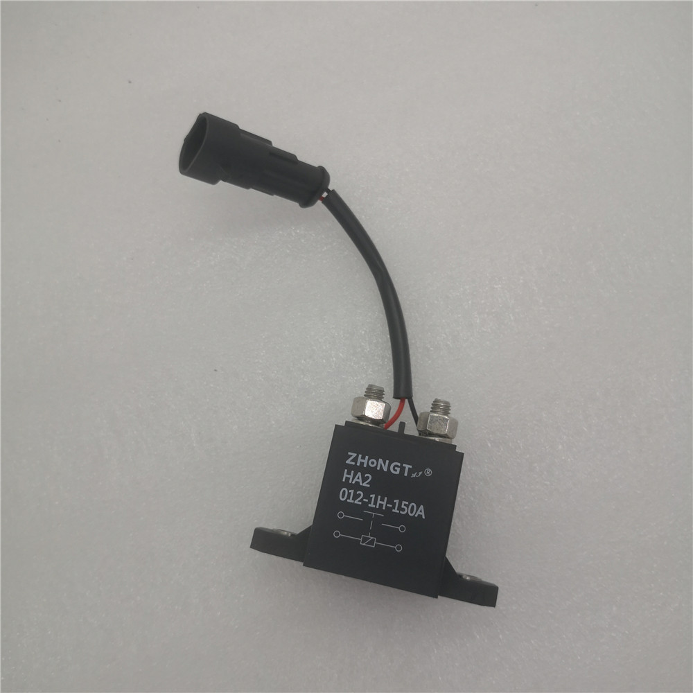 强磁灭弧汽车直流高压电磁继电器 DC12V24V 电机负载100A接触器