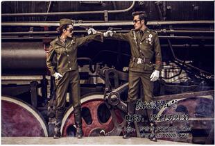 张学良同款特务美式军装蒋介石服装民国服装出租军阀将军制服租赁