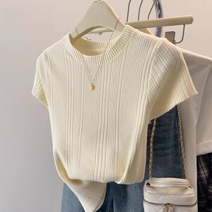 宽松显瘦【80-200斤】今年流行的飞飞袖上衣女夏纯色减龄短袖T恤