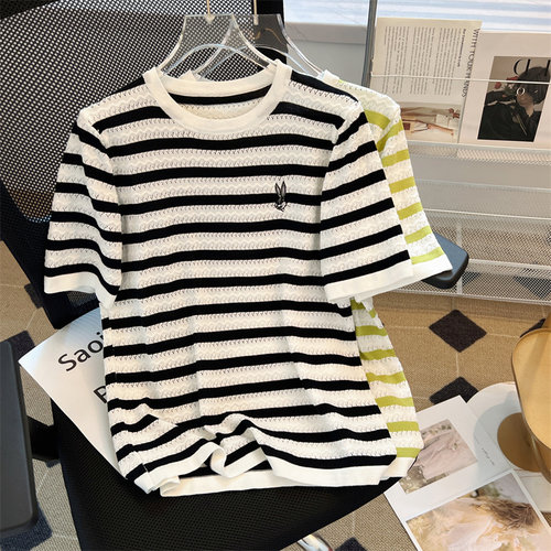 短袖设计感小众薄款大码宽松上衣