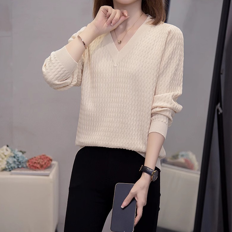 秋冬宽松显瘦遮肚减龄毛衣