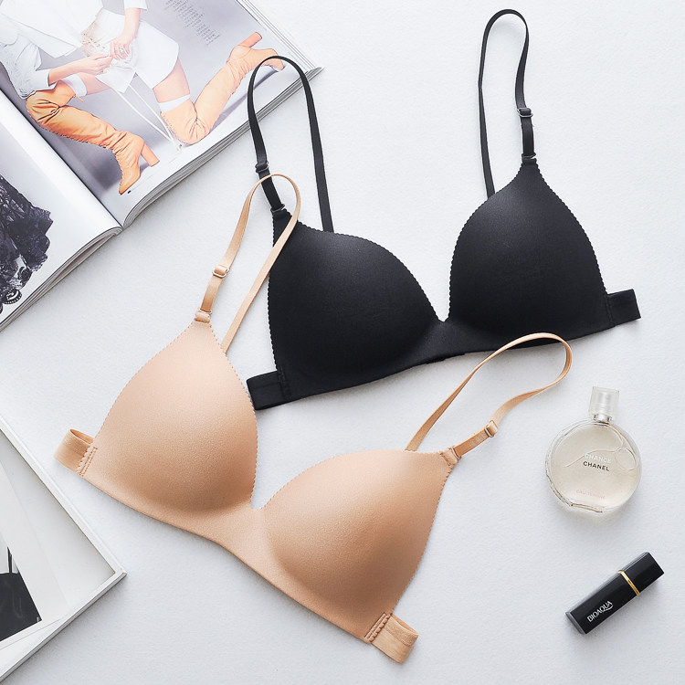 夏天少女带胸垫抹胸短款吊带背心裹胸无钢圈聚拢文胸学生打底内衣